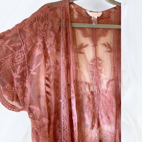 Lauren Conrad Pink Sheer Floor Length Cover Up - Picture 6 of 6